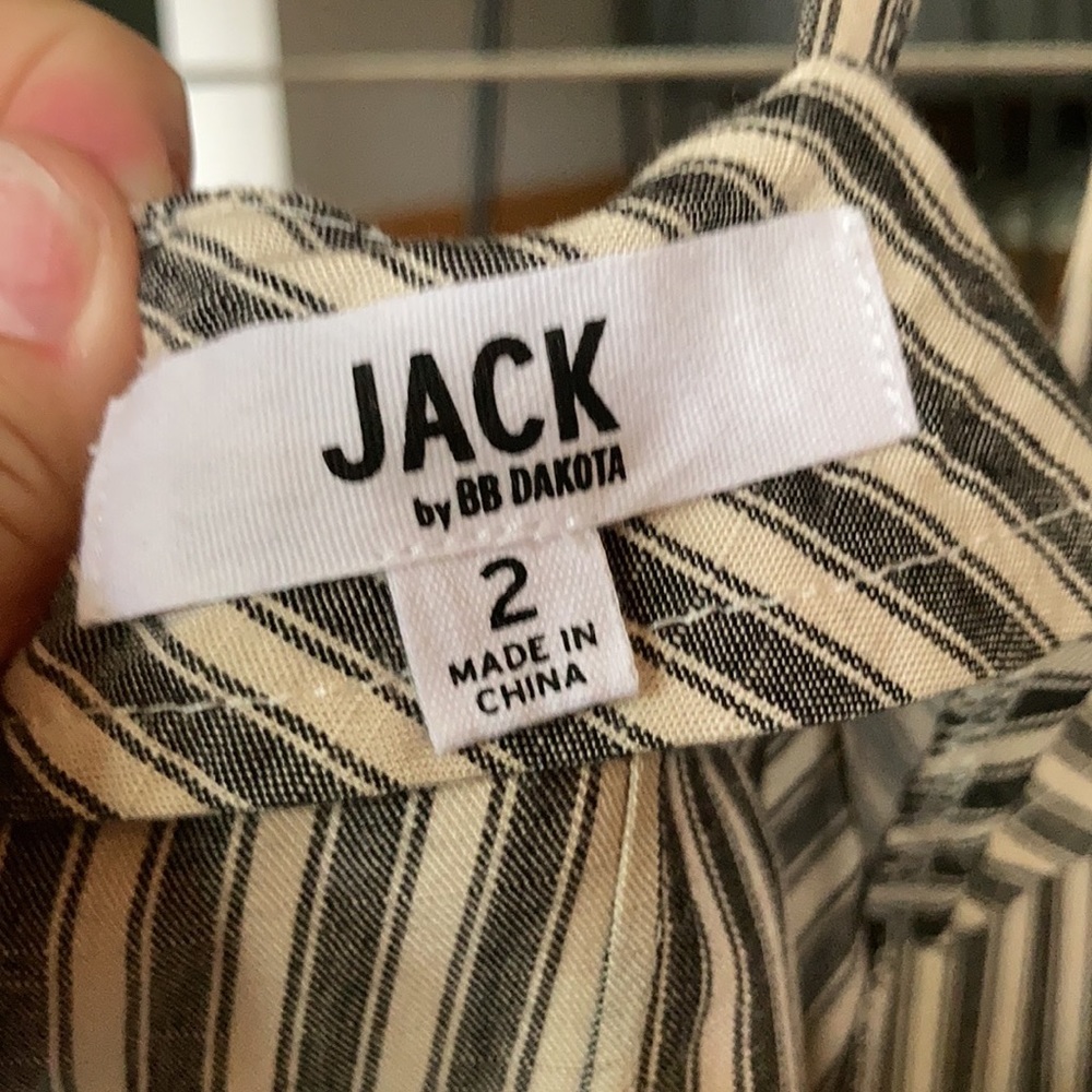 JACK brand Tan and Black Jumpsuit